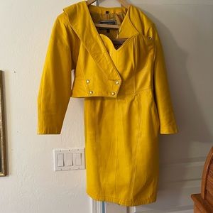 Michael Hoban North Beach Leather jacket and dress